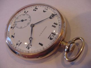 AWESOME VERY RARE 1920s SHREVE & Co LONGINES 14k GOLD FILLED POCKET WATCH 3