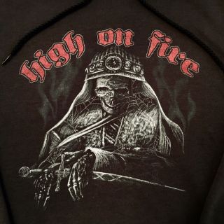High On Fire Rare Vintage Hoodie Sweatshirt Motorhead Venom Black Sabbath Sleep