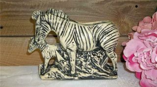 Vintage Mccoy Pottery Rare Zebra Planter 1950 