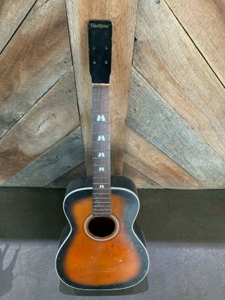 Vintage Harmony H613 Acoustic 6 String Parlor Guitar Non Usa