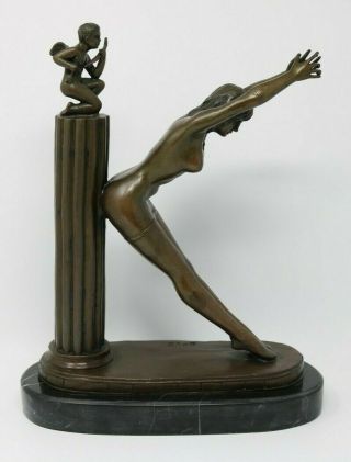 Art Deco Erte Prisoner Of Love Bronze Statue Gorgeous Piece Rare