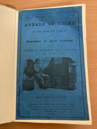HANGING MURDER ROBBERY EXECUTION ANNALS OF CRIME IN THE MIDLANDS VERY RARE 1859 3