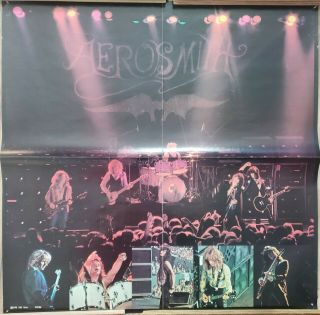 Vintage Rock Poster Aerosmith 1978 Cbs 22x22 " Cbs Live Bootleg Steven Tyler Rare