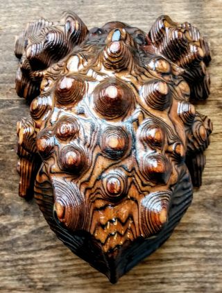 Vintage Mid Century Modern Witco Tiki Style Carved Frog Toad Kitch Retro Art 3