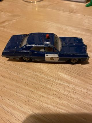Rare Vintage Dinky Toys 252 Pontiac Parisienne Rcmp Police Car Diecast 1970
