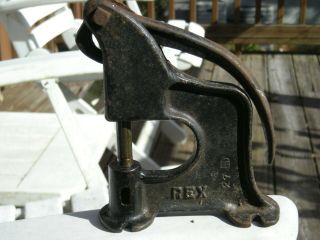 Antique Rex 27 Hand Rivet Press