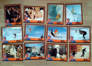 James Bond 007 The Spy Who Loved Me - Rare German Lobby Card Set Of 36  Cards