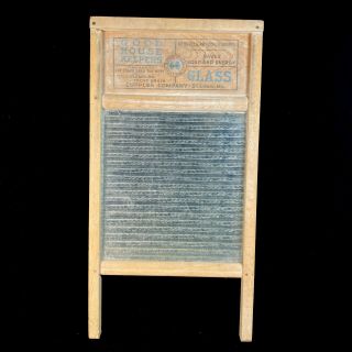 Washboard By Cupples Company St Louis,  Good House Keepers,  Glass Washing Board