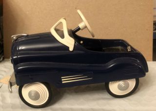 Vintage Steelcraft 1948 Murray Pontiac Blue Pedal Car -