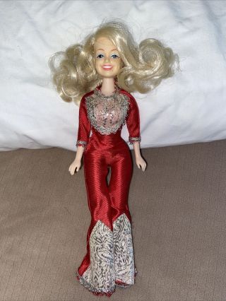 Dolly Parton Doll Vintage 12 " Poseable Red Jumpsuit Eegee,