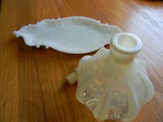 Antique Victorian Milk Glass 