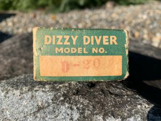 Vintage Dizzy Diver D - 20 Fishing Lure Box Mfg.  by Fishathon Bait Co.  Inc. 3