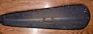 Antique 1800s Coffin Style Wood Violin Case