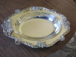 Christopher Wren By Wallace Silverplate Tray 13 1/2 X 9 1/2 And 1 1/2 " Deep