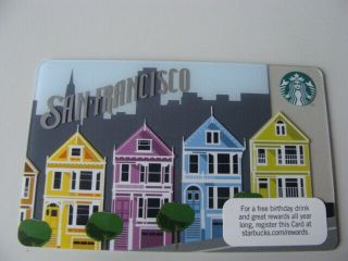 Carte Cadeau - Gift Card - Starbucks - Usa - 6076 - 2011 San Francisco City T Rare