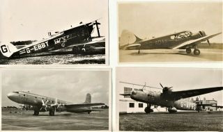 Four Rare Photographs Of Early British Airliners