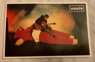 Oasis 1995 Offical Fan Club Only Christmas Card Xmas Rare Liam Noel Gallagher