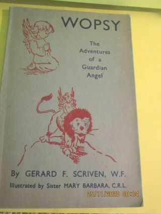 Wopsy The Adventures Of A Guardian Angel Rare Catholic Vintage 1943