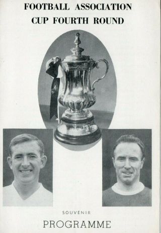 Tottenham Hotspur V Crewe Alexandra Fa Cup 4rd Football Programme 1961 Rare