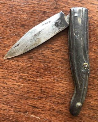 Old Antique 19th Century Navaja Knife Coltello