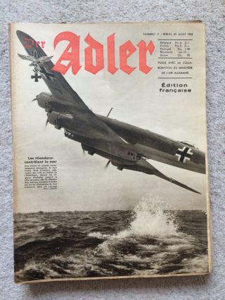 Rare Ww2 - Der Adler: No.  17 | 25 Aout 1942