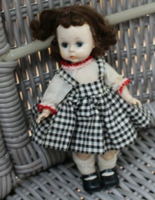 Vintage Cosmopolitan Ginger Outfit Black & White Checked Doll Not.