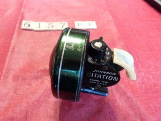 T6157 Pf Johnson Citation 110b Made In Usa Spincast Fishing Reel