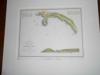 Us Coast Survey Trinidad Bay California 1851 Hand Colored