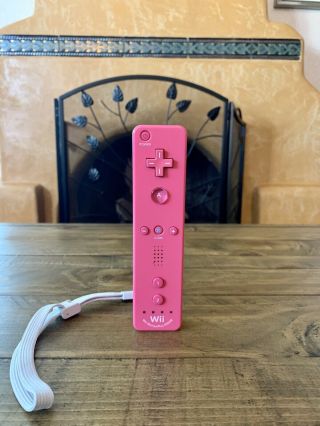 Official Oem Nintendo Wii Pink Remote Motion Plus Wii Mote Wii U Controller Rare