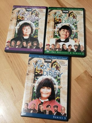 The Vicar Of Dibley - Series 1 2 & 3 Rare Comedy Dvd Set (3 Disc) Dawn French