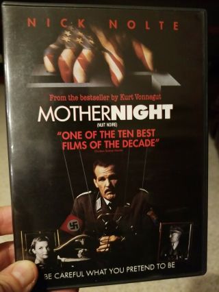 Mother Night (dvd,  2000) Rare Oop Nick Nolte Region 1