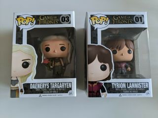 Daenerys Targaryen / Tyrion Lannister Funko Pop Game Of Thrones 22 (very Rare)