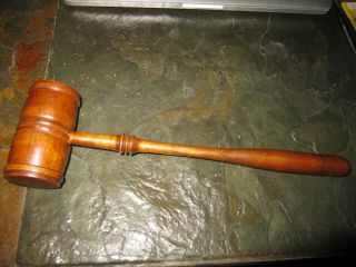 Antique Unknown Maker Hardwood Judges Gavel In Good Antique