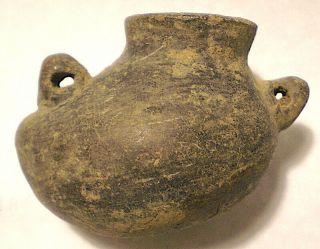 Pre - Columbian Sacasa Ceramic Zapatero - Ware Miniature 3.  25 " Nicaragua Ppd/us