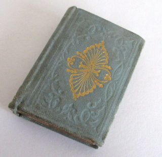 Miniature Antique Victorian German Book Of Days 1901 Sweet