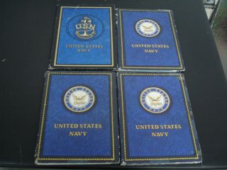 Us Navy Vintage Stationary From 4 Different Boats Rare Look