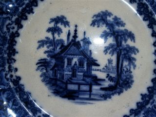 Antique T.  J.  &j Mayer Flow Blue Chinese Porcelain Arabesque 9 1/2 " Dinner Plate