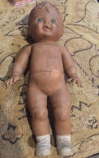 Vintage TOD - L - Tim Sun Rubber Co.  BOY Baby Doll 17 Barberton USA 2