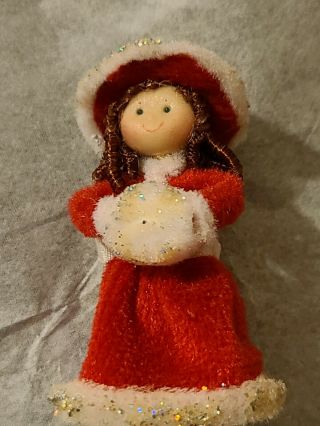 Miniature Christmas Time Doll By Ann Anderson