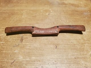 Antique Wooden Spokeshave 10  7/8 Woodworking Hand Tool Spoke Shave Plane O068
