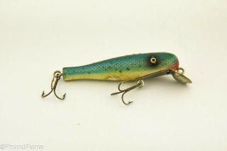 Vintage Paw Paw Arnold Baby Pikie Minnow Antique Fishing Lure Great Color Jj13