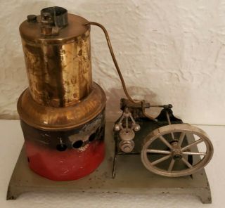 Antique Weeden Upright Toy Steam Engine With Burner 5 Day