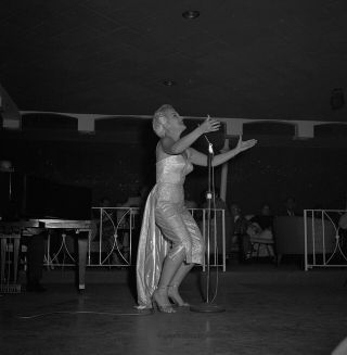 Bunny Yeager Estate Camera Negative Iconic American Singer Peggy Lee @ Nightclub