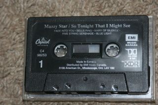 MAZZY STAR - SO TONIGHT THAT I MIGHT SEE - 1993 RARE CASSETTE ALT ROCK 2