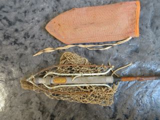 Antique Magic Net Folding Collapsible Fishing Landing Net,  Trout Salmon Fly Rare
