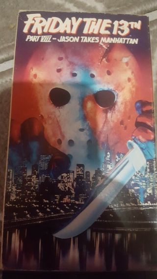 Friday The 13th - Part 8: Jason Takes Manhattan (vhs,  1994) Rare Oop Htf