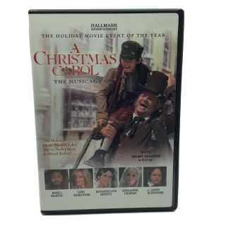 A Christmas Carol The Musical (dvd,  Hallmark) Disc Nm Kelsey Grammer Rare Oop