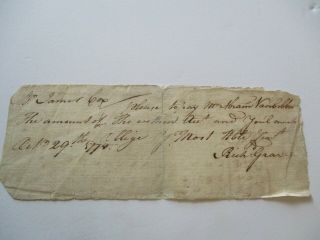 Antique Early American Revolutionary War Captain James Cox Papers Rich Graves