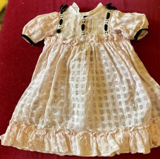 Antique Cotton Dress For French Or German Bisque Doll