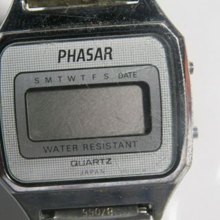 Vintage Men ' s Phasar Seiko Sears digital watch for parts/repair 39 2